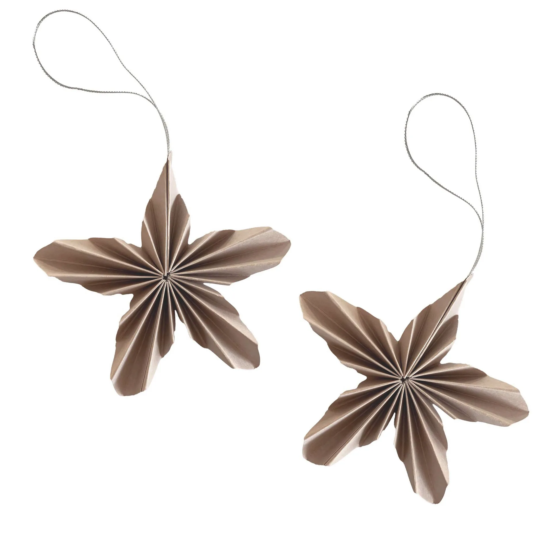 Paper Stars zawieszka świąteczna 2-pak, Pale pink Cooee Design