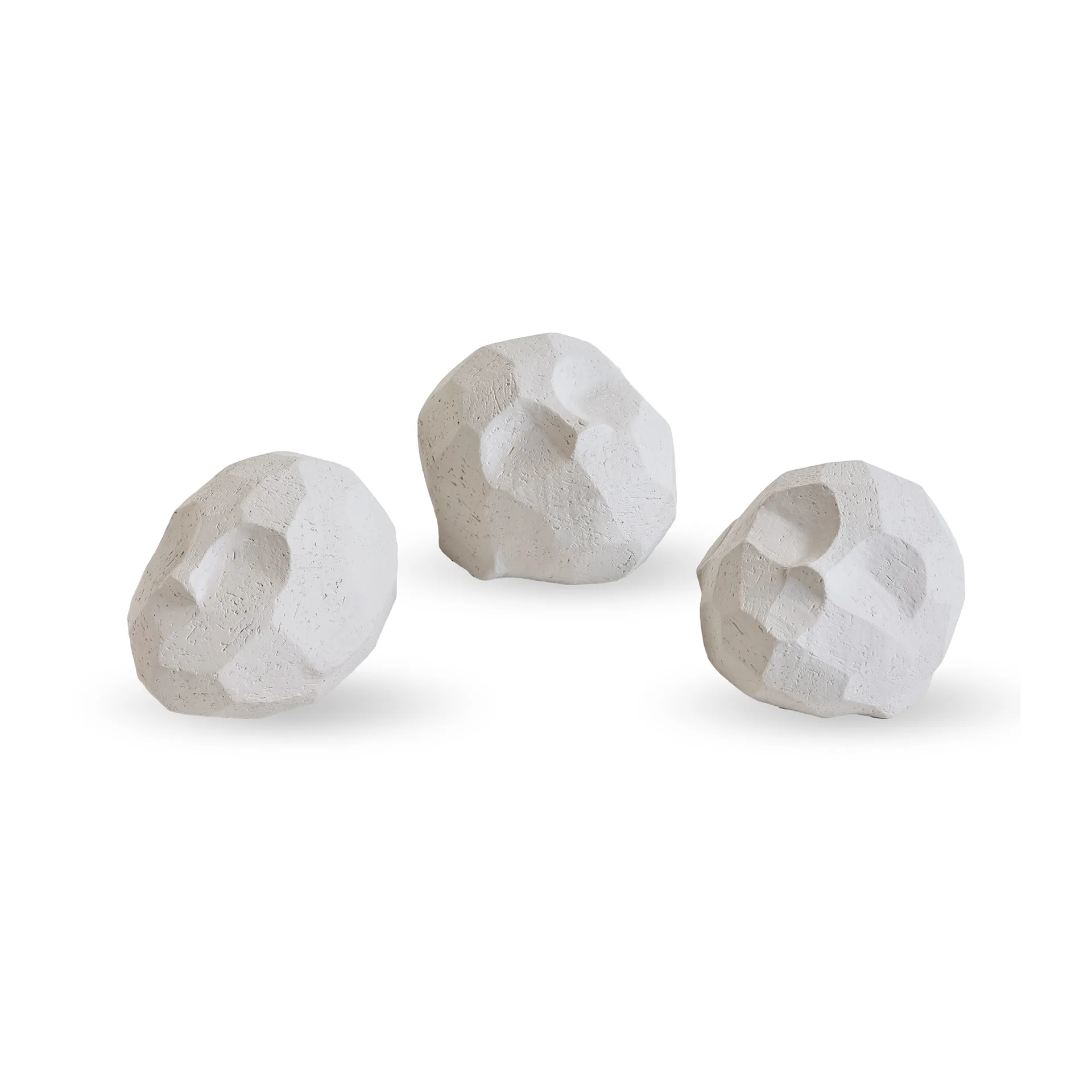 Pebble heads sculpture 3-pak, Limestone Cooee Design