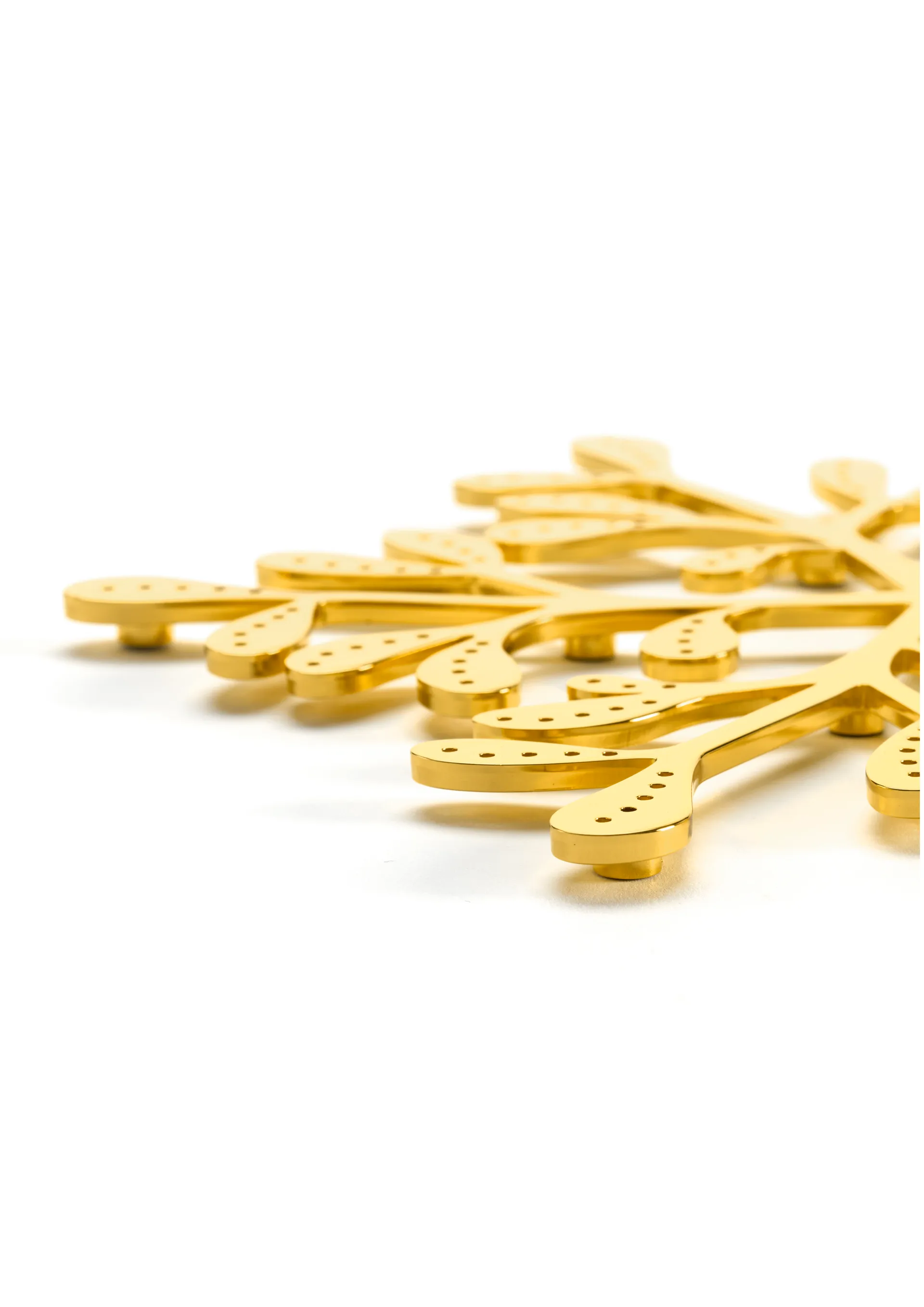 Podkładka pod garnek jemioła Ø20 cm, Mosiężny Cooee Design