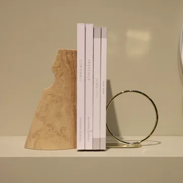 Podpórka do książek Shoulder - Trawertyn - Cooee Design