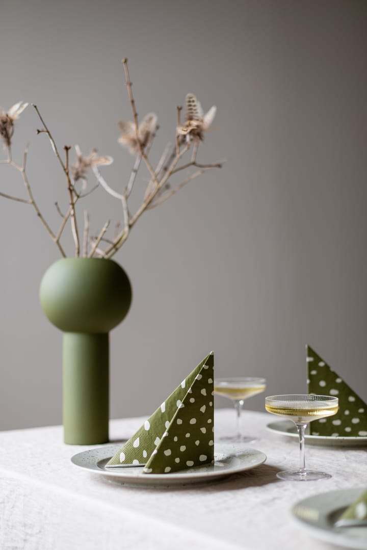 Serwetki Dots 33x33 cm 20-pak, Olive Cooee Design