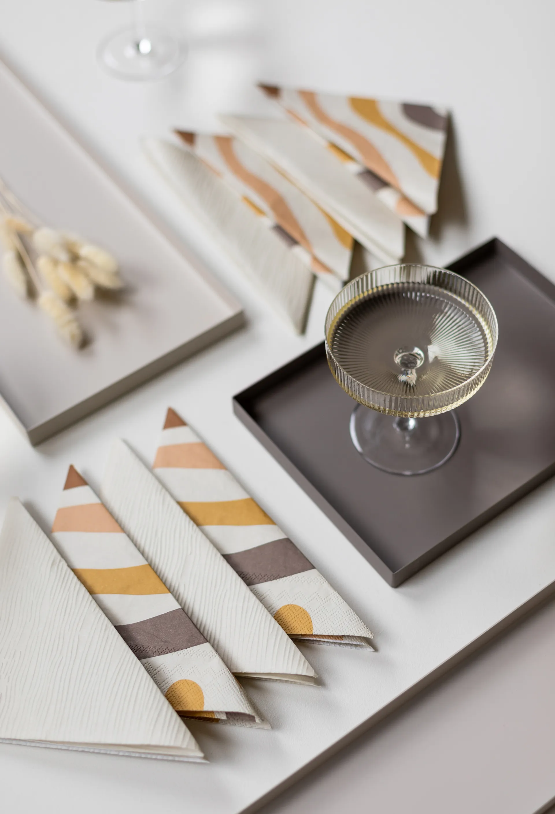 Serwetki Lines 33x33 cm 18-pak, Shell Cooee Design