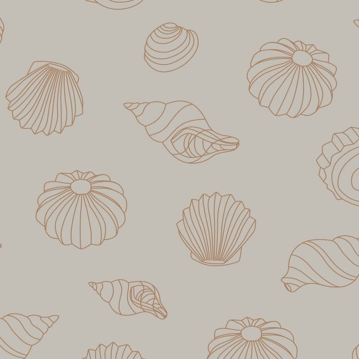 Serwetki Shells 16x16 cm, 18-pak - Hazelnut - Cooee Design