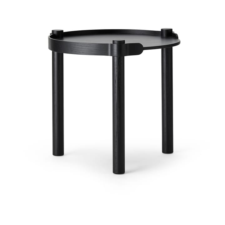 Stół Woody Ø45 cm - Dąb bejcowany na czarno - Cooee Design