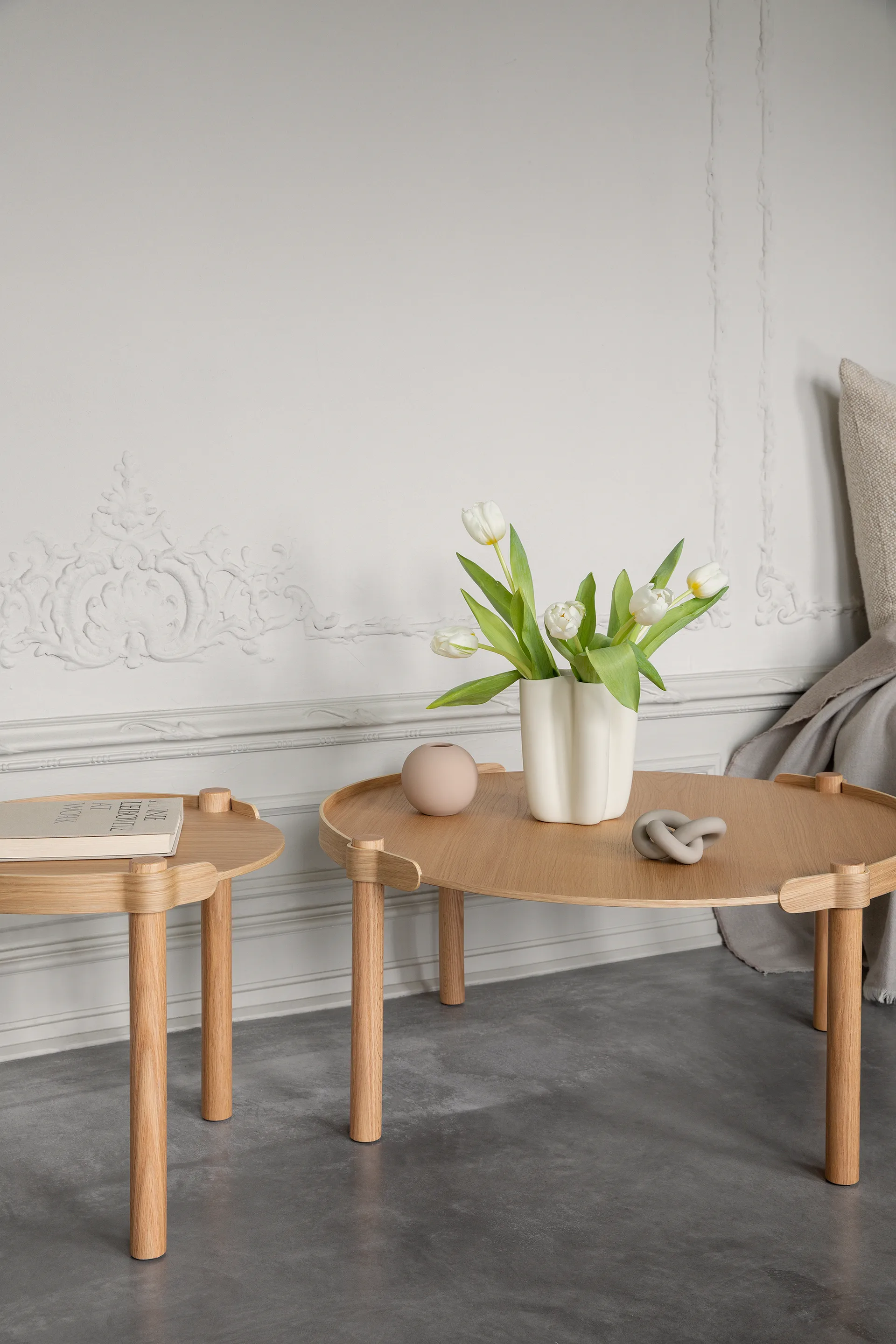 Stół Woody Ø45 cm, Dąb Cooee Design