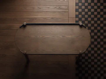 Stół Woody 50x105 cm - Dąb bejcowany na ciemno - Cooee Design