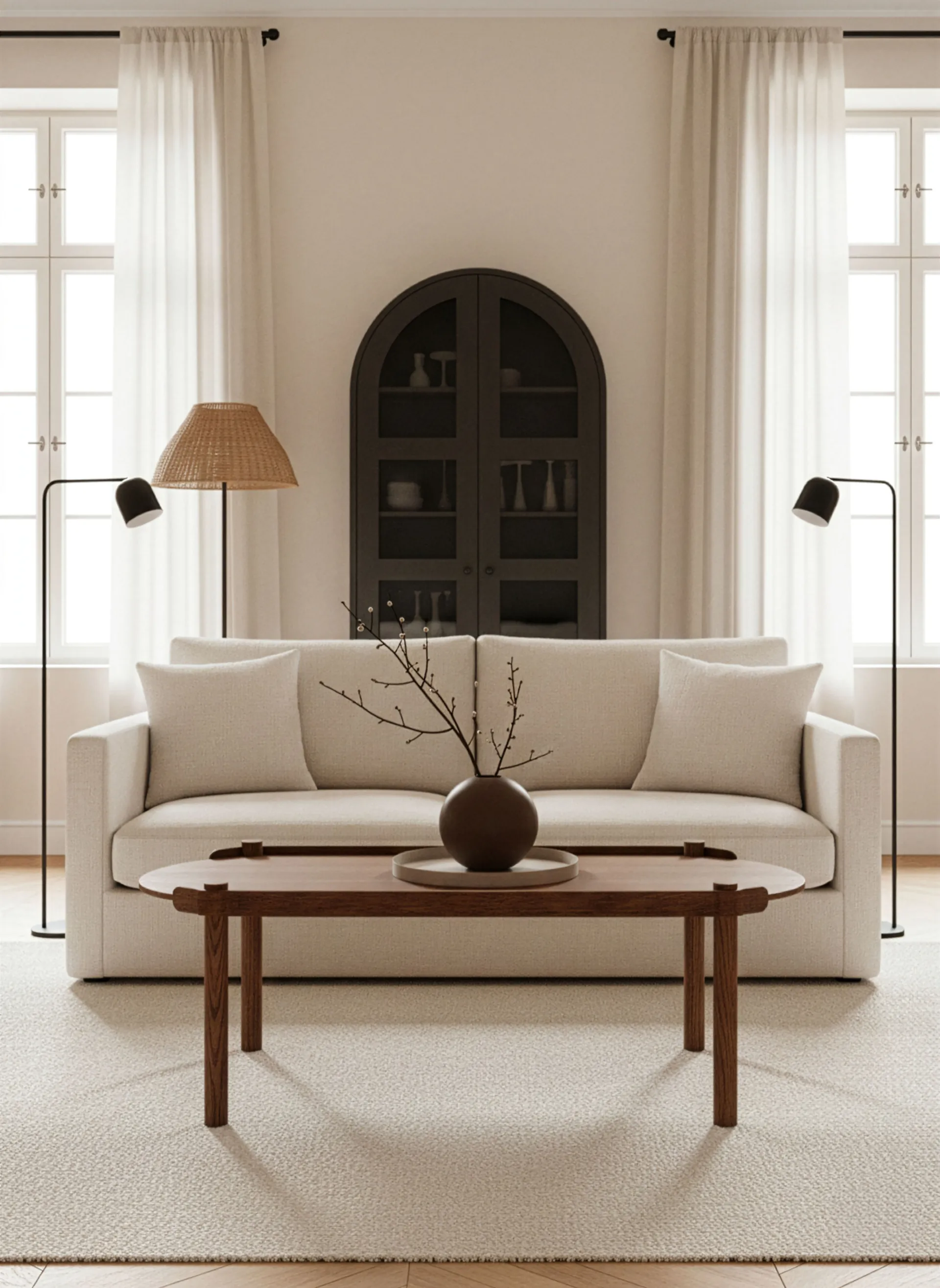 Stół Woody 50x105 cm, Dąb bejcowany na ciemno Cooee Design
