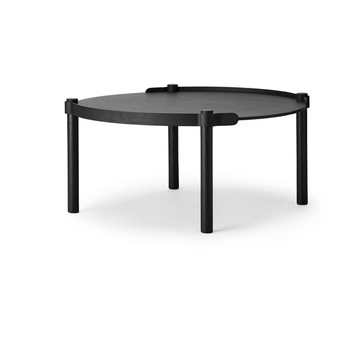 Stół Woody Ø80 cm - Dąb bejcowany na czarno - Cooee Design