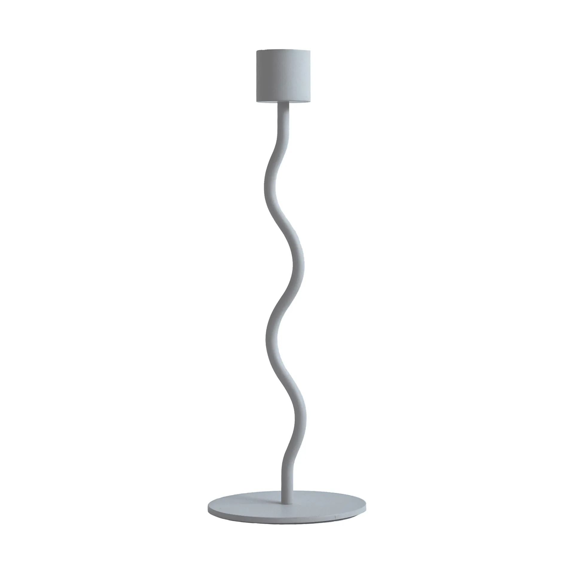 Świecznik Curved 23 cm, Pale Blue Cooee Design