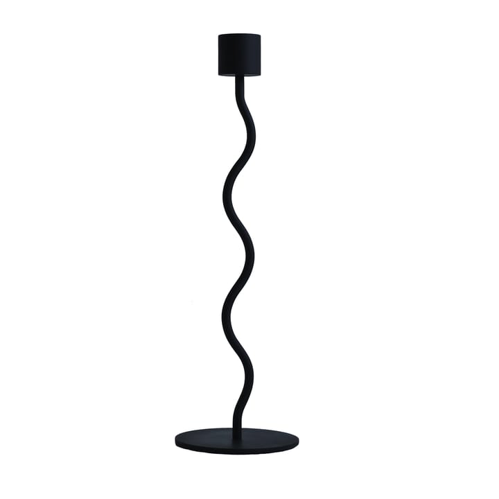 Świecznik Curved 26 cm - Czarny - Cooee Design