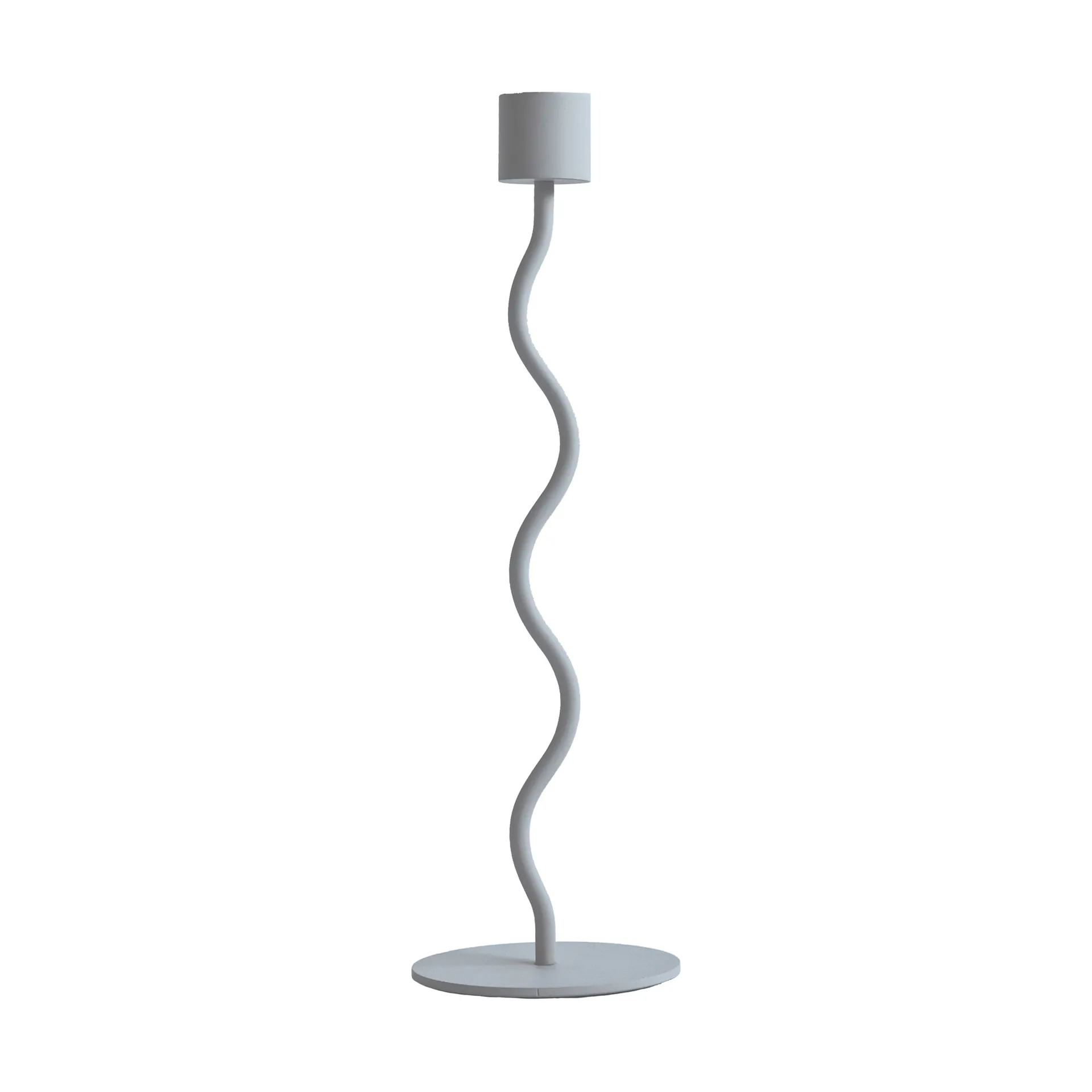 Świecznik Curved 26 cm, Pale Blue Cooee Design