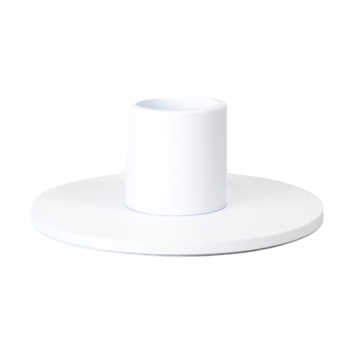 Świecznik niski Cooee 3 cm - Biały - Cooee Design