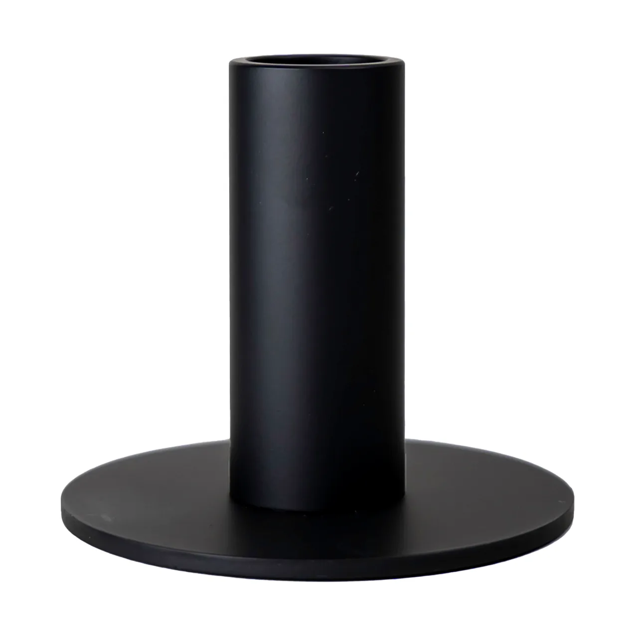 Świecznik niski Cooee 7 cm, Czarny Cooee Design