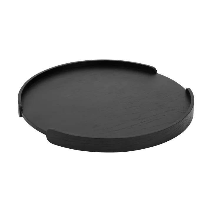 Taca Woody  - Dąb bejcowany na czarno, Ø35 cm - Cooee Design