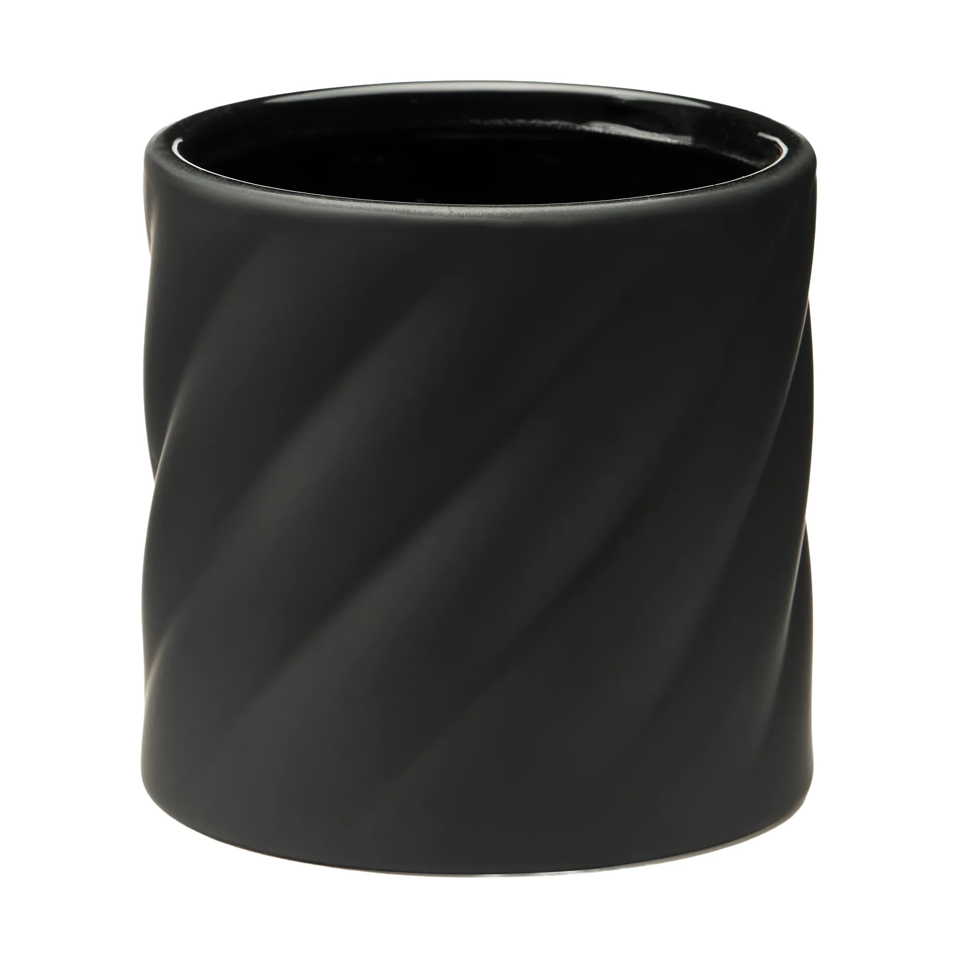 Twist doniczka, Czarny, mały Ø12 cm Cooee Design
