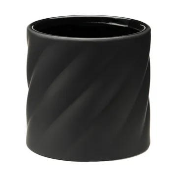 Twist doniczka - Czarny, mały Ø12 cm - Cooee Design