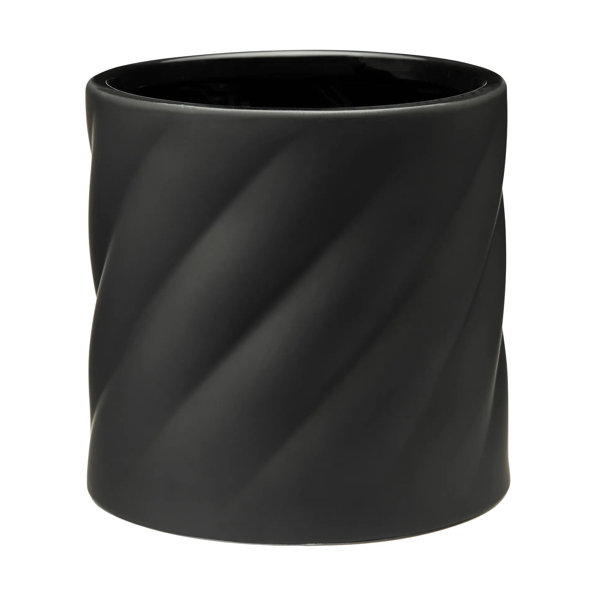 Twist doniczka, Czarny, średni Ø19 cm Cooee Design