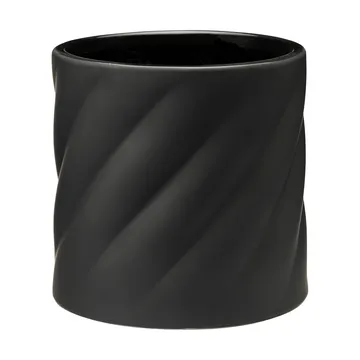 Twist doniczka - Czarny, średni Ø19 cm - Cooee Design