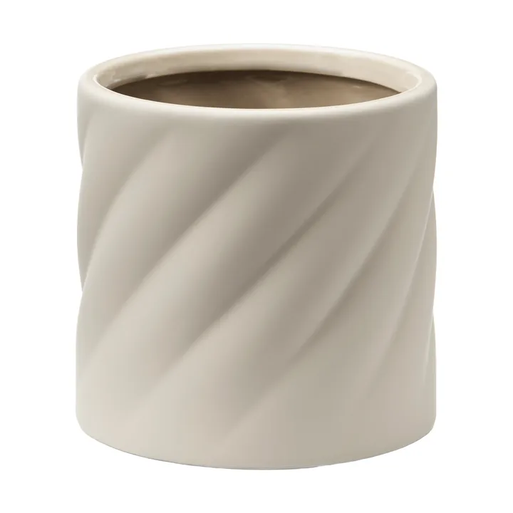 Twist doniczka - Piasek, mały Ø12 cm - Cooee Design