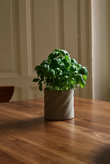 Twist doniczka - Piasek, mały Ø12 cm - Cooee Design
