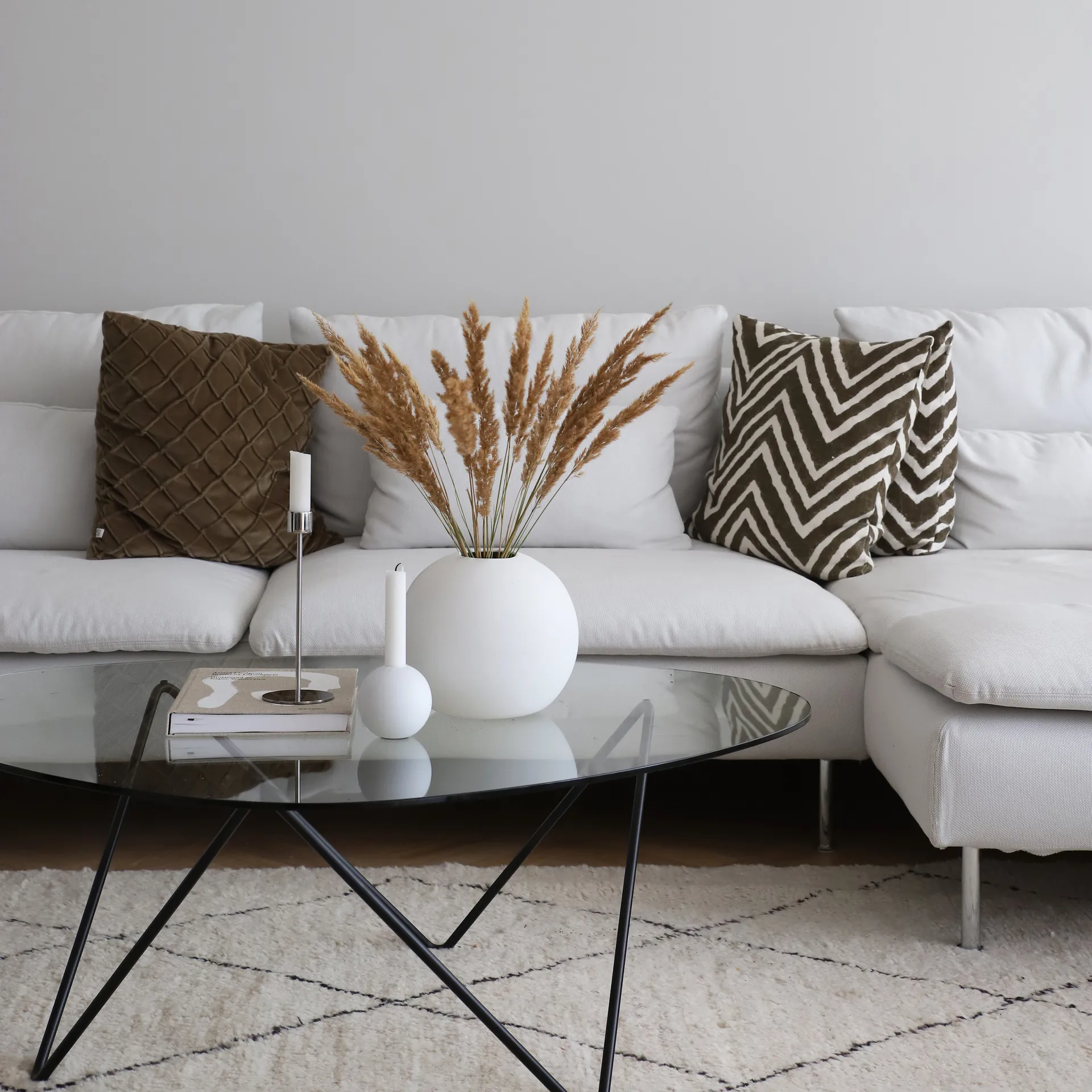 Wazon Ball, biały, 20 cm Cooee Design