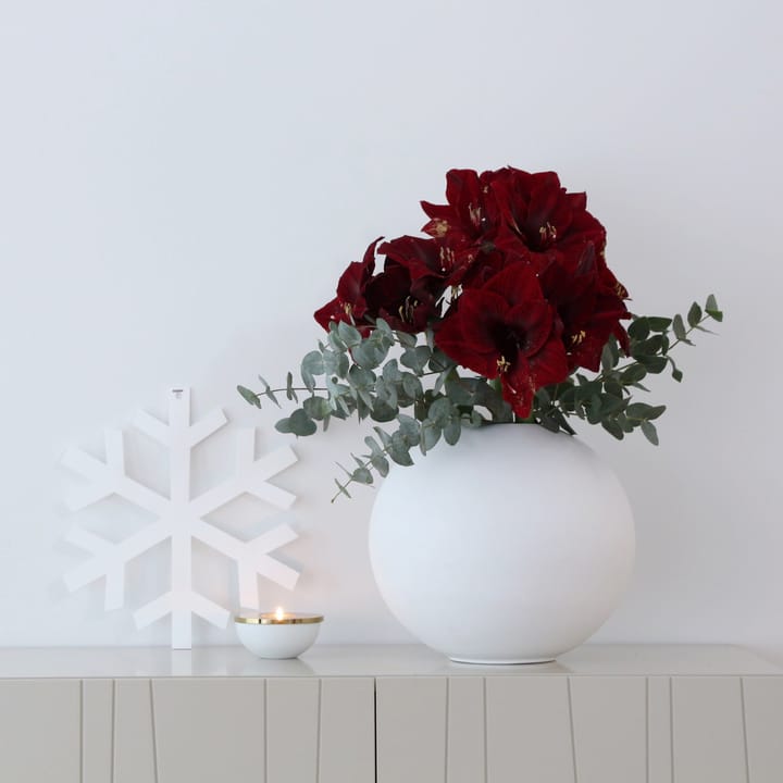 Wazon Ball, biały, 30 cm Cooee Design