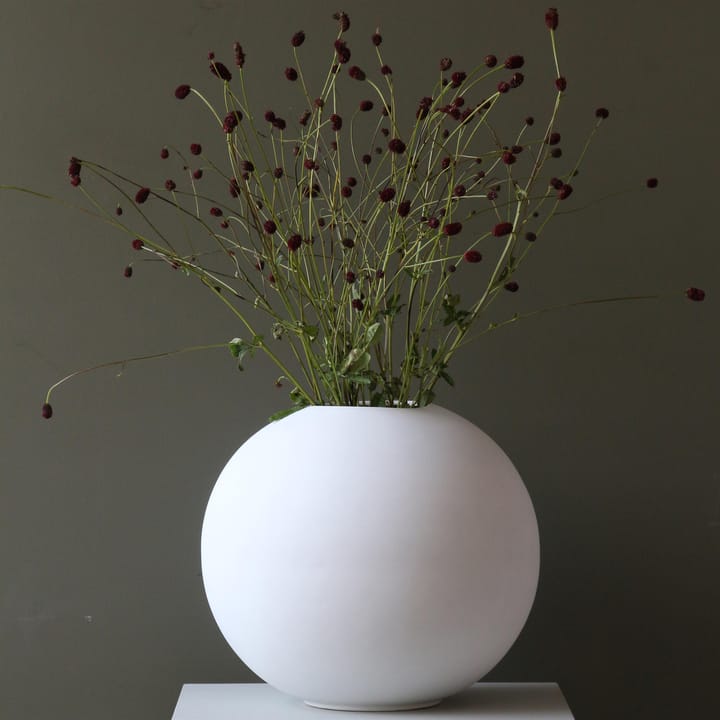 Wazon Ball, biały, 30 cm Cooee Design
