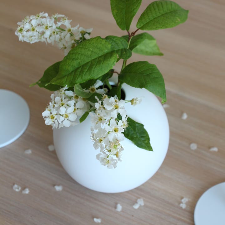 Wazon Ball, biały, 8 cm Cooee Design