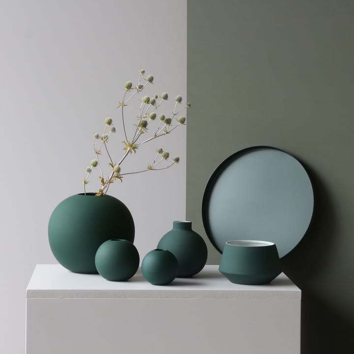 Wazon Ball ciemnozielony, 8 cm Cooee Design