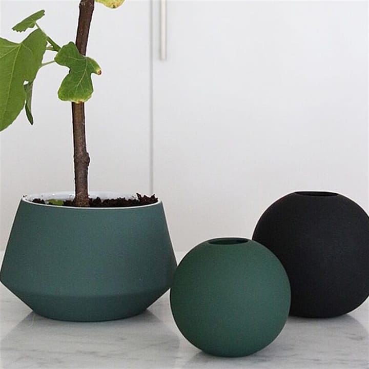 Wazon Ball ciemnozielony, 8 cm Cooee Design