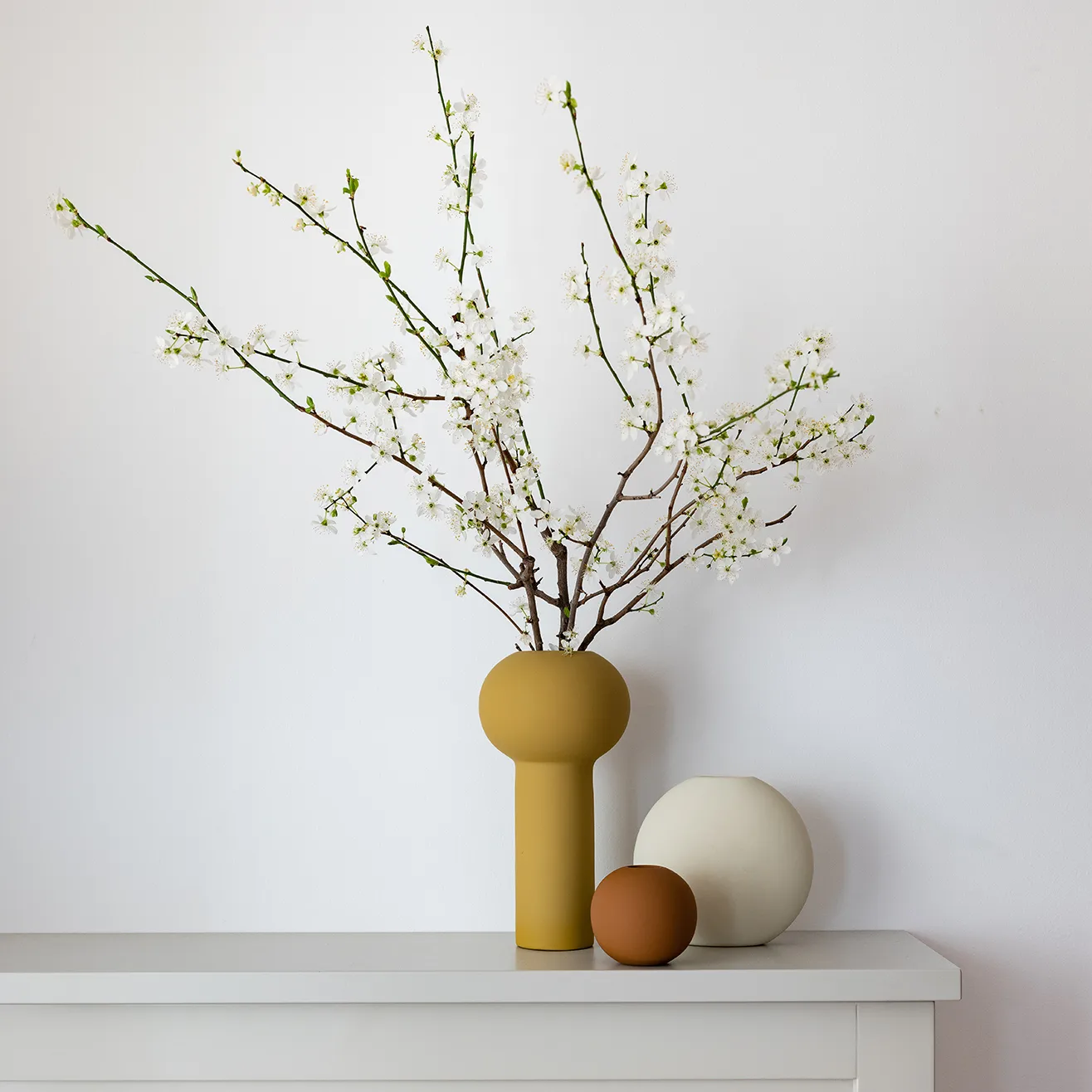 Wazon Ball coconut, 8 cm Cooee Design