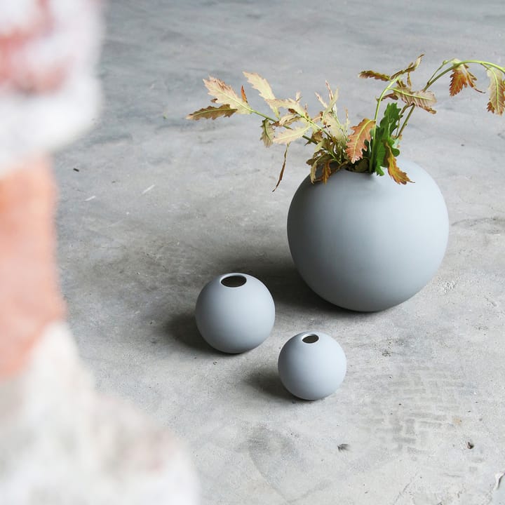 Wazon Ball szary, 10 cm Cooee Design