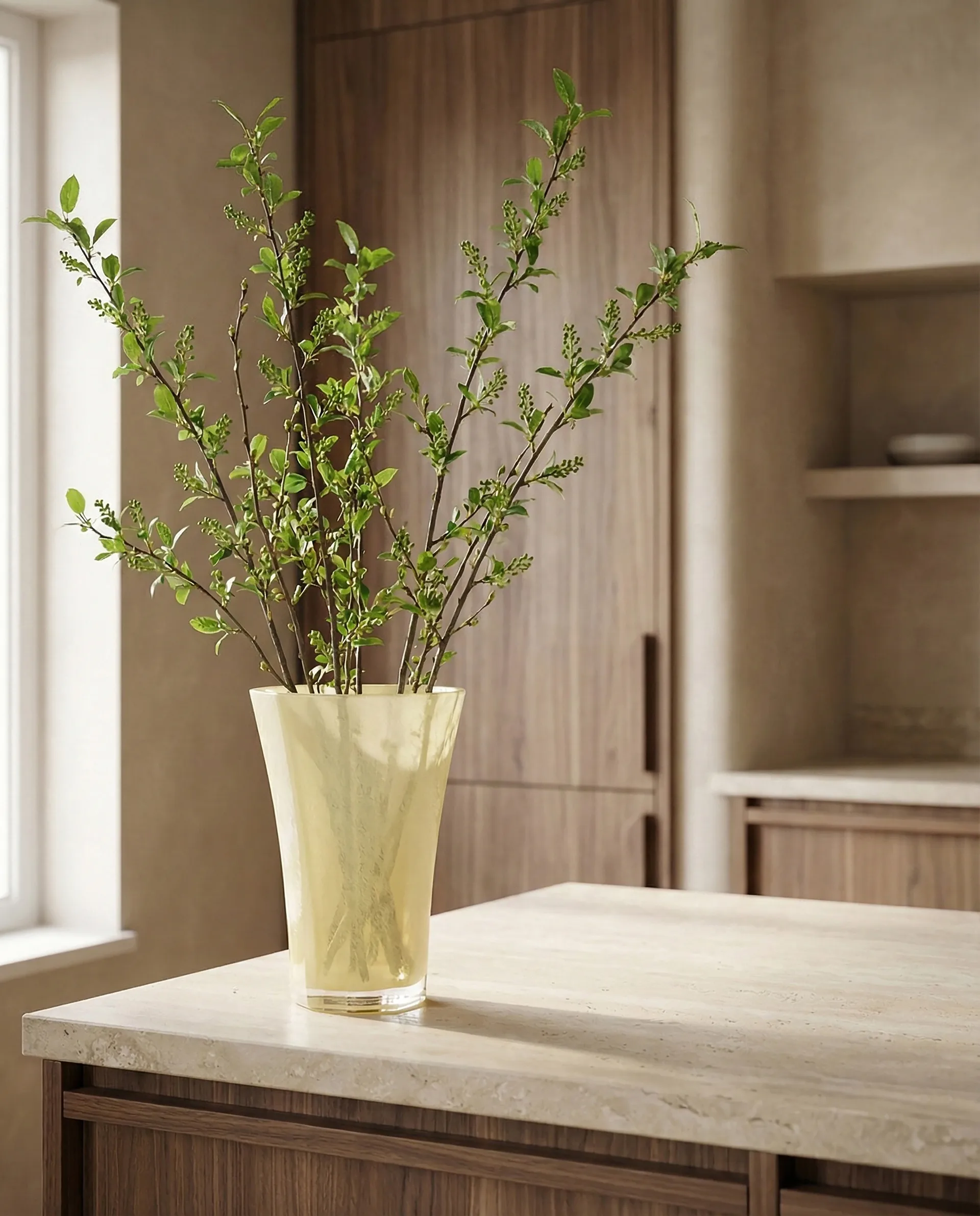 Wazon Liliané 28 cm, Butter yellow Cooee Design