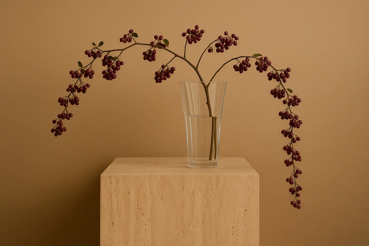 Wazon Liliané 28 cm, Przezroczysty Cooee Design