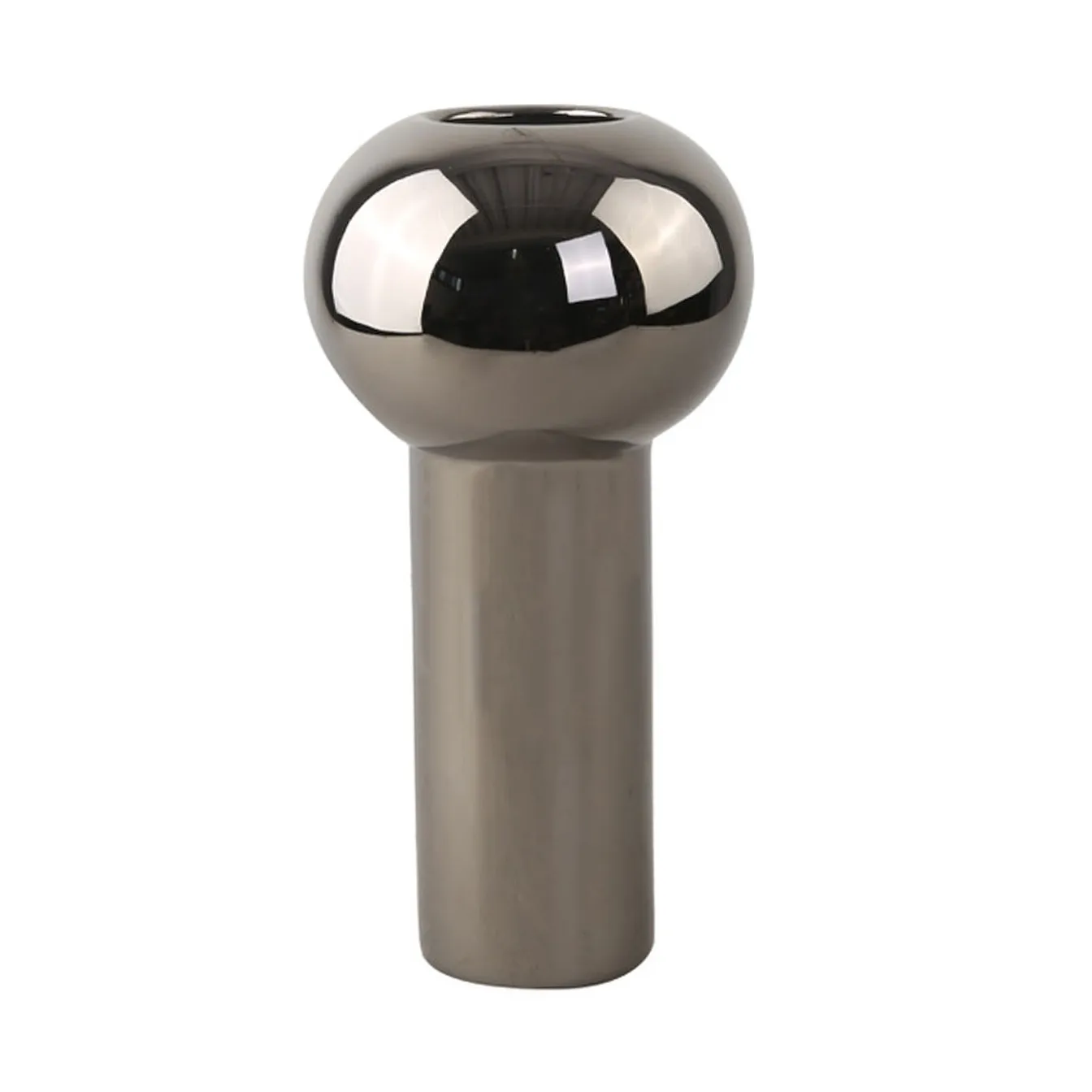 Wazon Pillar 24 cm, Dark Silver Cooee Design
