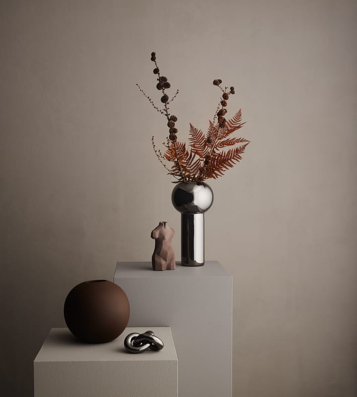 Wazon Pillar 24 cm, Dark Silver Cooee Design