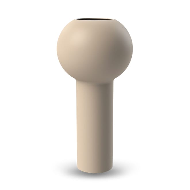 Wazon Pillar 24 cm - Piaskowy - Cooee Design