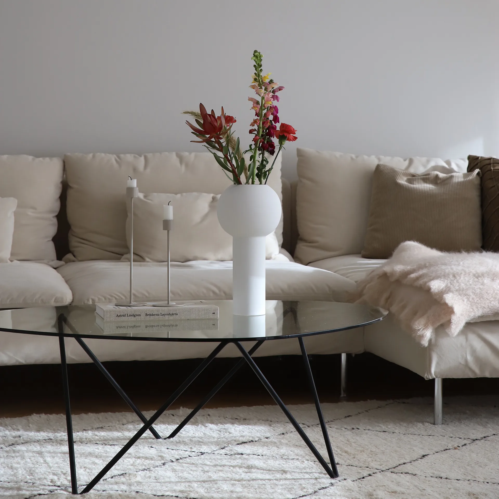 Wazon Pillar 32 cm, Biały Cooee Design