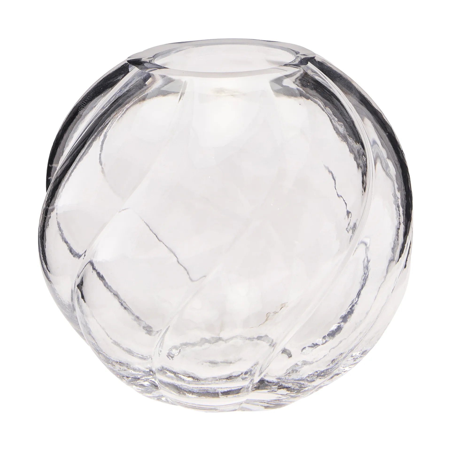 Wazon Twist Ball 12 cm, Przezroczysty Cooee Design