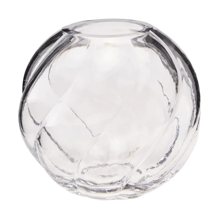 Wazon Twist Ball 12 cm - Przezroczysty - Cooee Design
