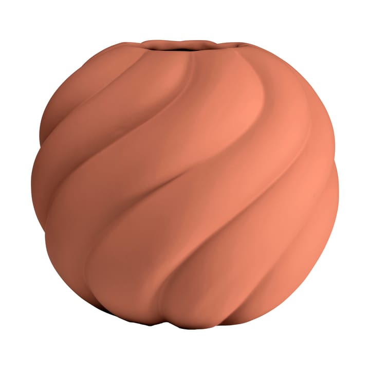 Wazon Twist ball 20 cm - Brick Red - Cooee Design