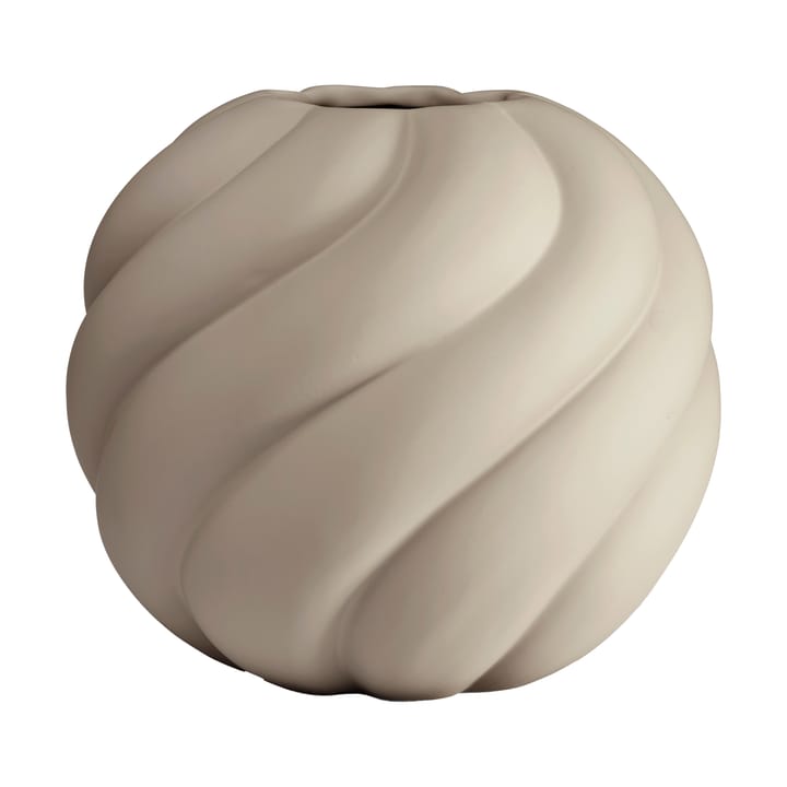 Wazon Twist ball 20 cm - Sand - Cooee Design