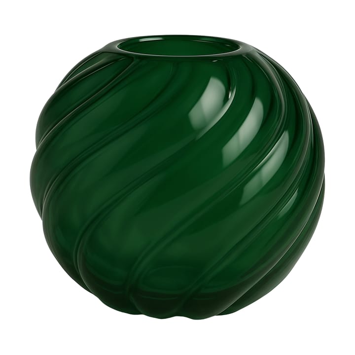 Wazon Twist Ball Ø20x19 cm - Leśna zieleń - Cooee Design