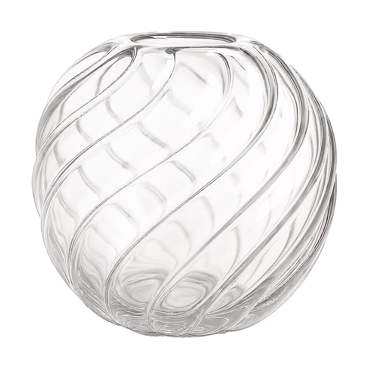 Wazon Twist Ball Ø20x19 cm - Przezroczysty - Cooee Design