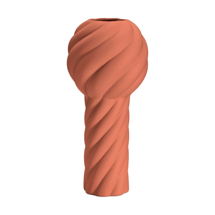 Wazon Twist pillar 34 cm - Brick Red - Cooee Design