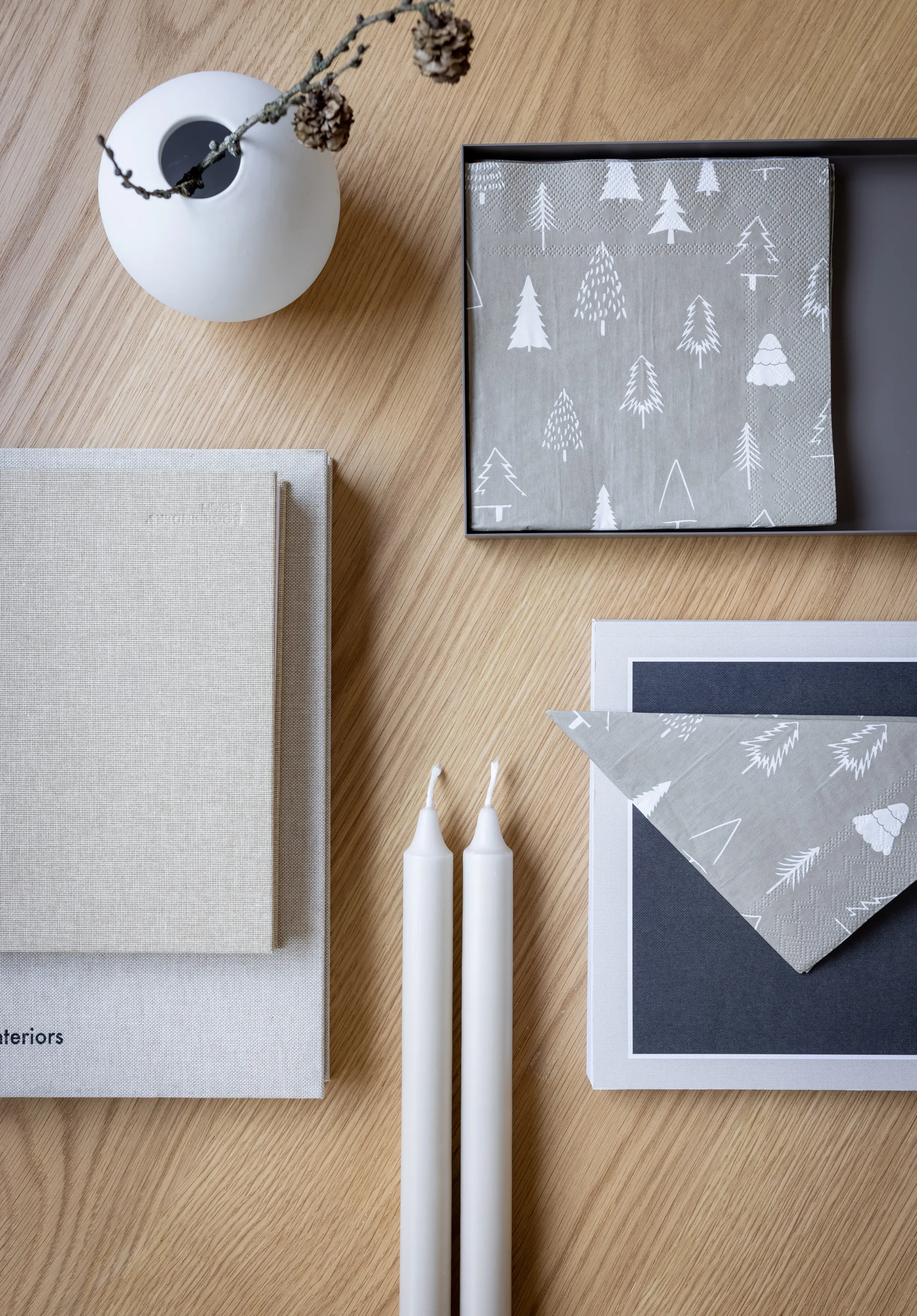 Woods serwetka 33x33 cm 20 szt., Sand-white Cooee Design