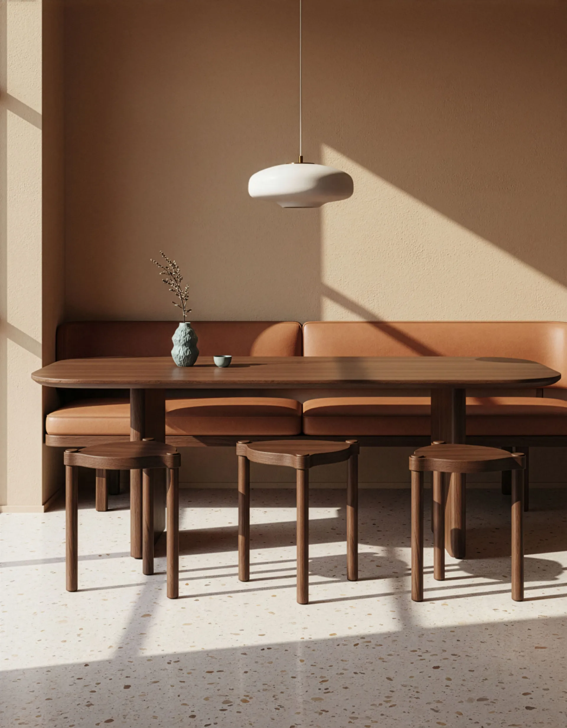 Woody stołek, Ciemny dąb Cooee Design