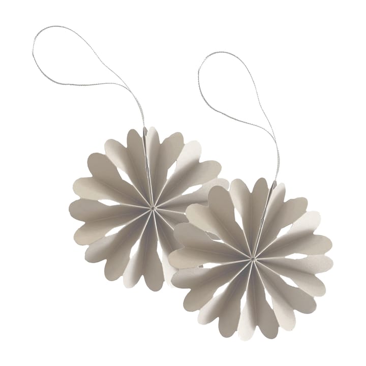 Zawieszka świąteczna Paper Flowers 2 szt., Natural Cooee Design