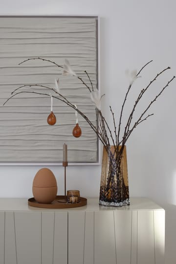 Zawieszka wielkanocna Gry Jajko, 2-pak - Cognac - Cooee Design