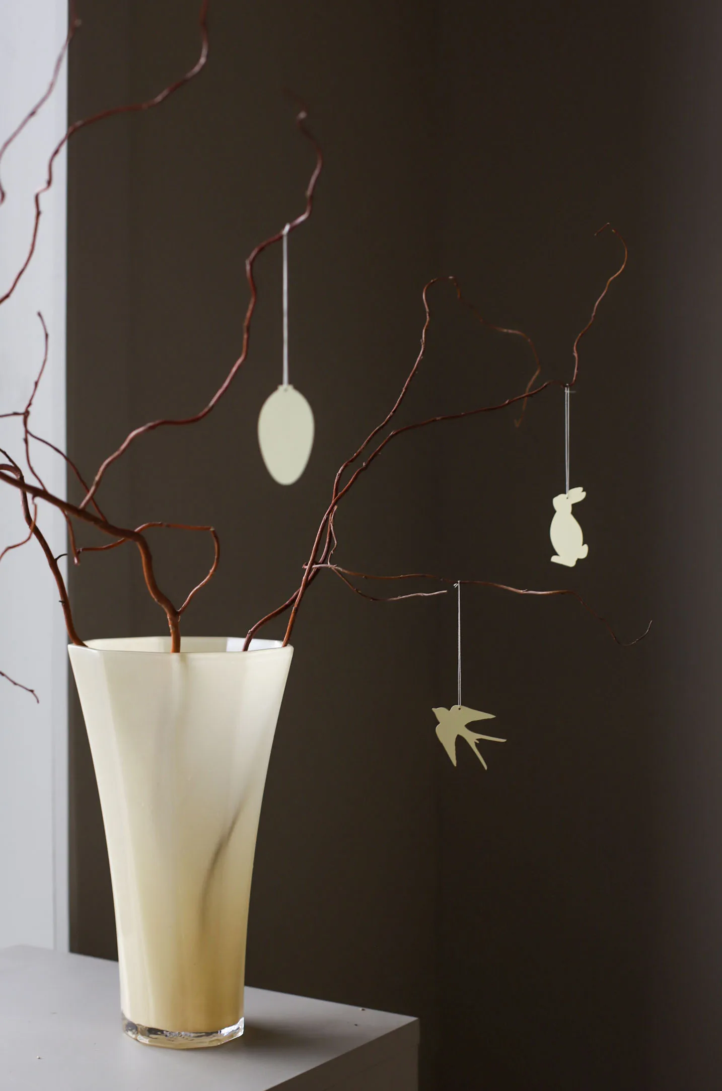 Zawieszka wielkanocna ptak Easter Deco 4-pak, Light yellow Cooee Design